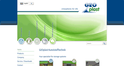 Desktop Screenshot of geoplast.com