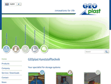 Tablet Screenshot of geoplast.com